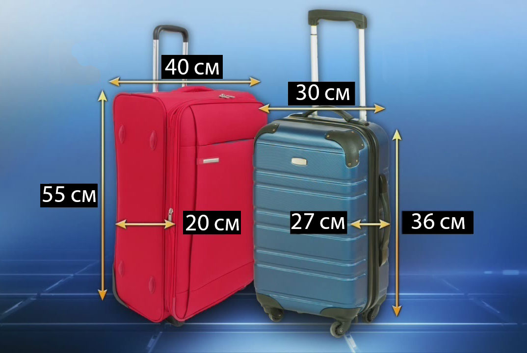 какой размер сумки для ручной клади в самолете
